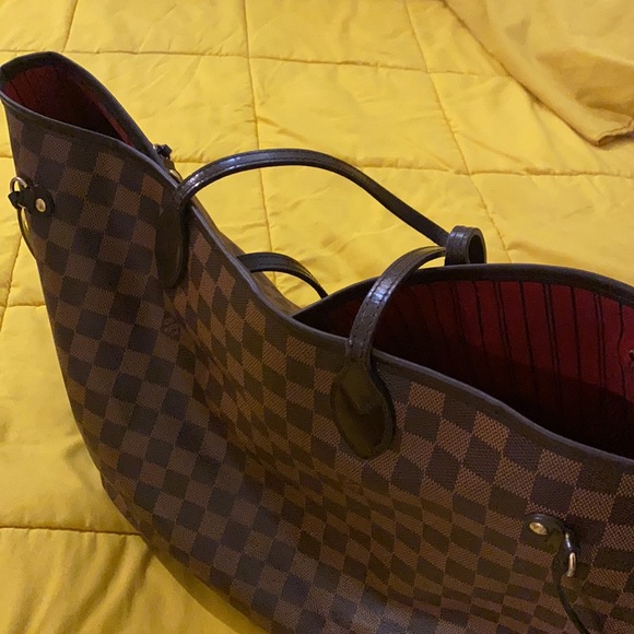 100% Authentic Louis Vuitton Never Full GM Damier - Picture 3 of 16